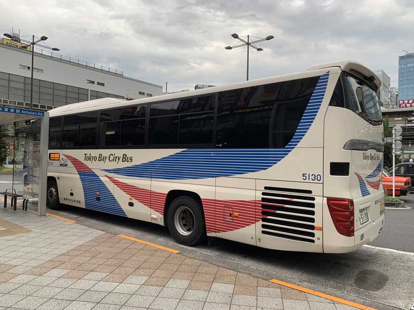 Bus at Akihabara Station, Tokyo.