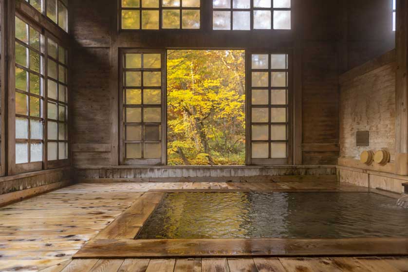 Aoni Inn indoor bath.