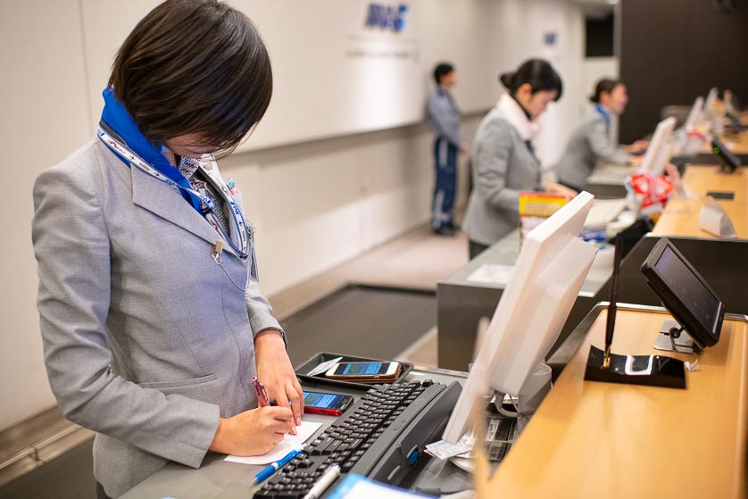 Check in at Haneda Airport, Tokyo