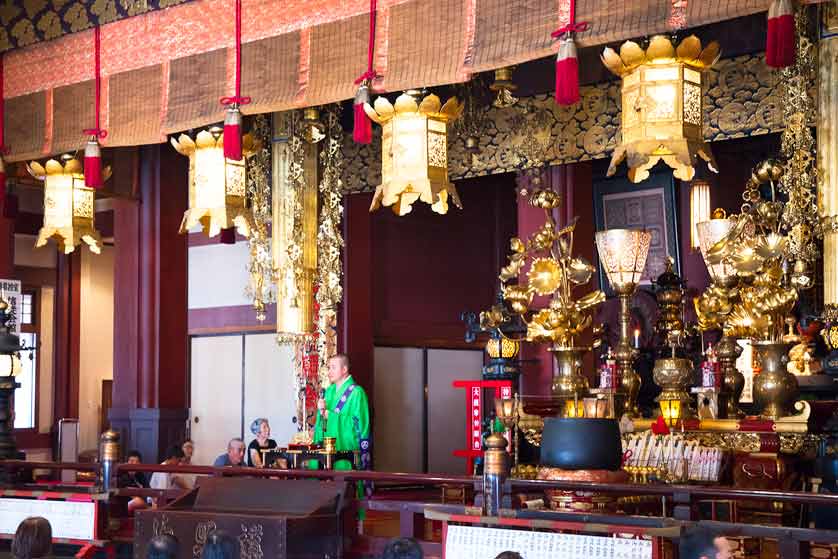 Inside the Main Hall of Kawasakidaishi Temple.