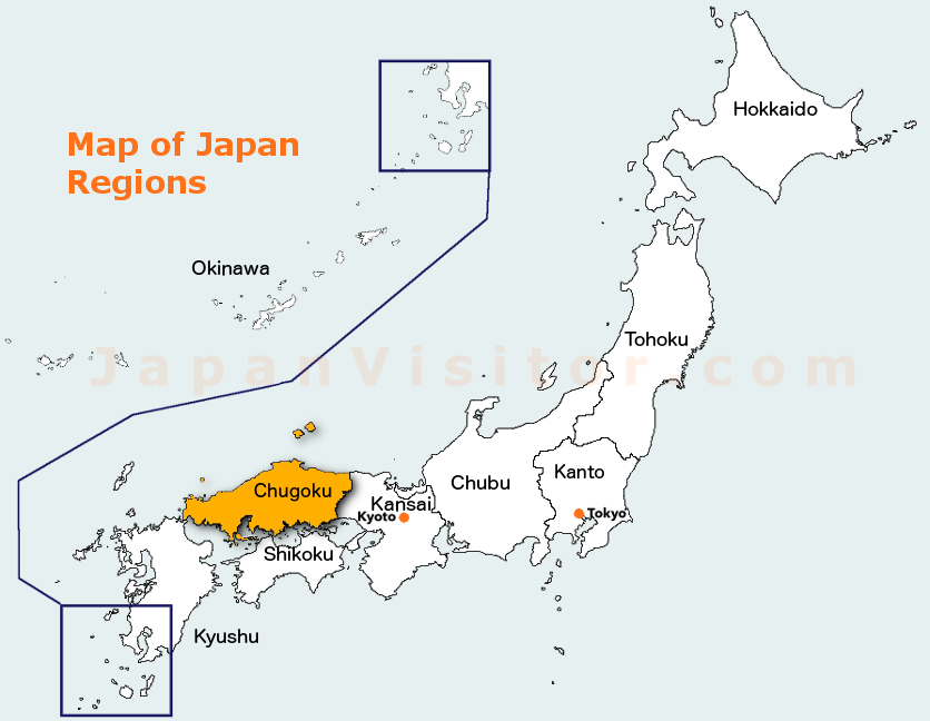 Chugoku map.