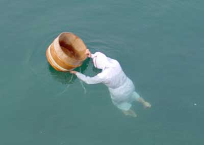 Ama pearl diver, Toba, Mie Prefecture.