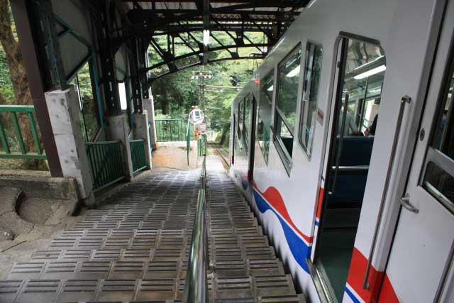 Mt Hiei cable car, Kyoto, Japan.