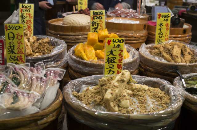 Nishiki Market, Kyoto, Japan.