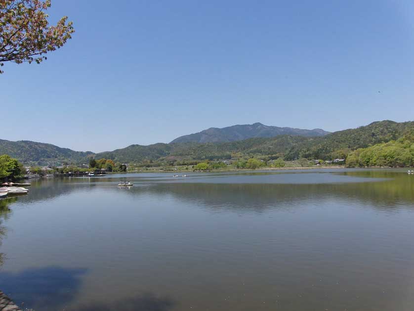 Daikakuji Temple Lake, Osawa Pond, Kyoto, Japan.