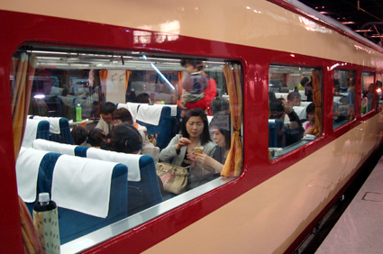 Lunch at the Railway Museum, Saitama.