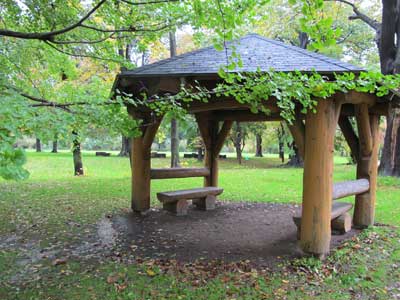 Hokkaido University Botanical Gardens Gazebo.