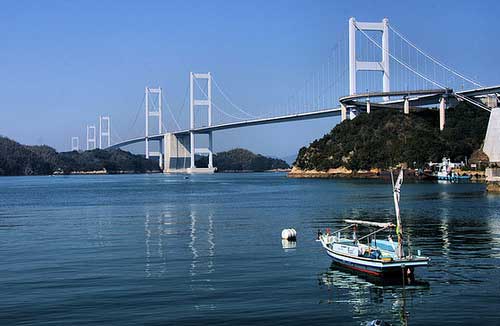 Kurushima Kaikyo Bridge.