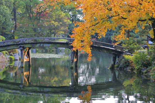 Snow-Capped Bridge, Shoseien Garden, Kyoto.