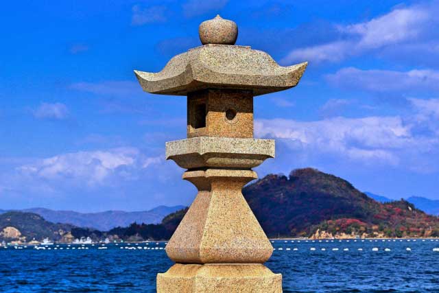 Stone lantern.