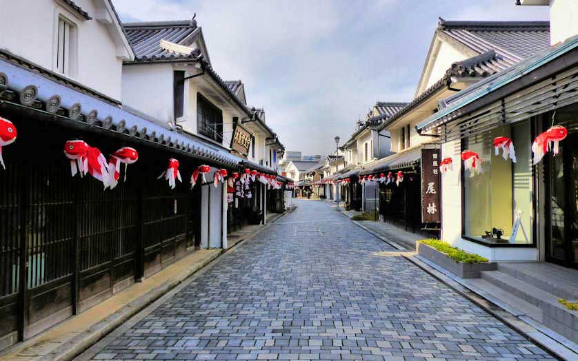 Shirakabe Street in Yanai, Yamaguchi.