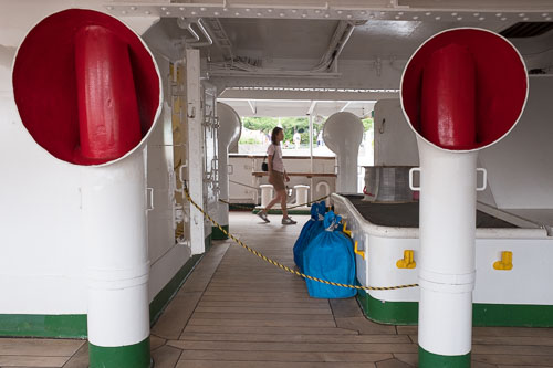 On the Nippon Maru, Yokohama Port Museum.