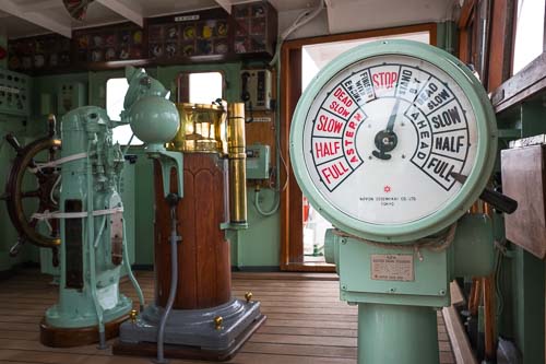 Bridge of the Nippon Maru, Yokohama Port Museum.