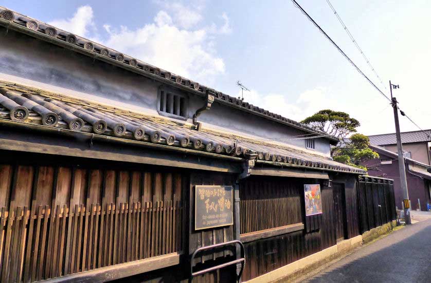 Traditional soy sauce brewery.