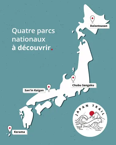 Les parcs nationaux - carte