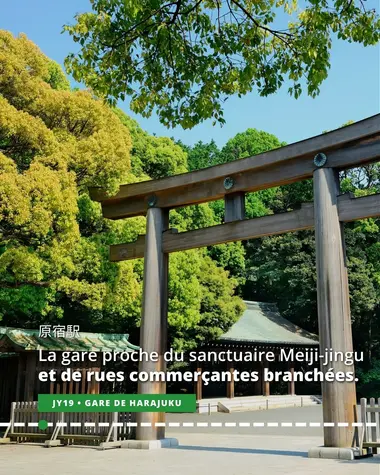 Harajuku, proche du sanctuaire Meiji-jingu et des rues commerçantes branchées