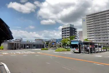 Intercity bus station, north of Kochi Station