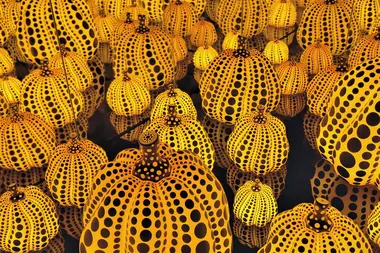 La salle aux citrouilles de Yayoi Kusama