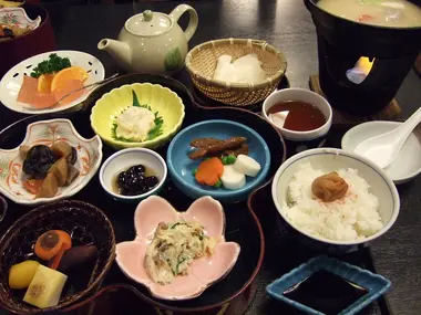 Diner dans un temple Shukubo