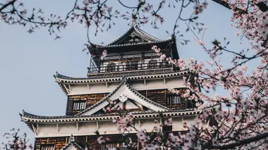 The beautiful castle of Hiroshima