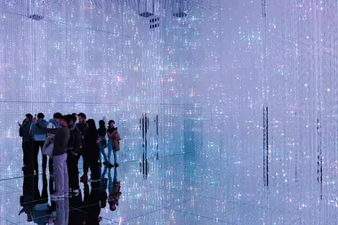 "Infinite Crystal World" at TeamLab Borderless