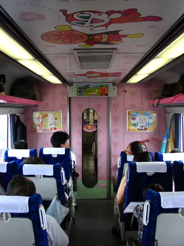 Anpanman train, inside