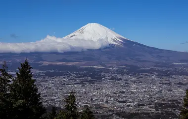 Le mont fuji vu depuis le col d'Otome