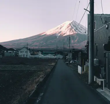 Le mont fuji depuis le district de Minamitsuru, Kawaguchi