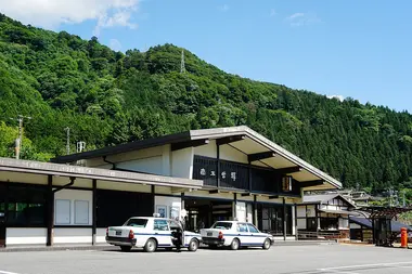 JR Nagiso Station nearby Tsumago 