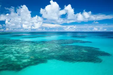 Turquoise waters around Hateruma island