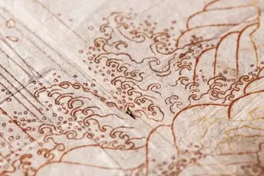 Esquisse de décoration sur papier japonais