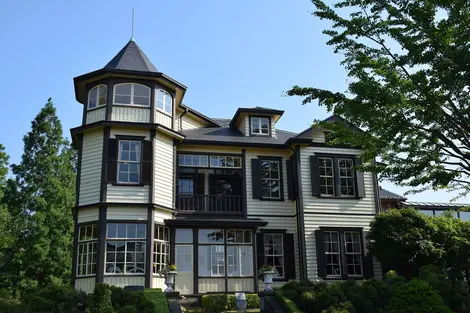 Exterior of a European styled house in Yamate, Yokohama