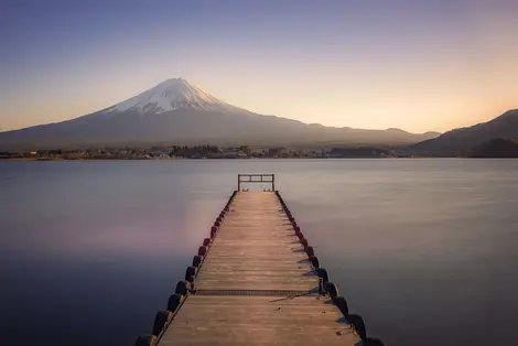 Mount Fuji bei Sonnenuntergang