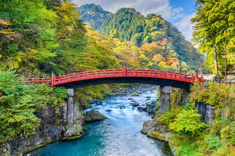 Brücke im japanischen Stil in Nikko