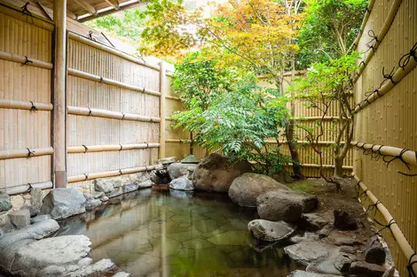 Onsen extérieur "rotemburo", source chaude japonaise