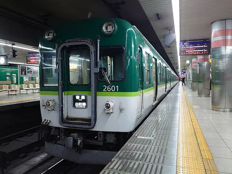 Train Toward Demachiyanagi Station 