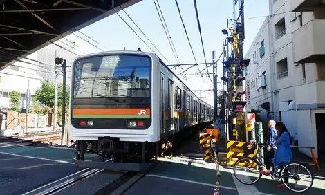 JR Hachioji Line train bound for Hachioji near Kawagoe Station