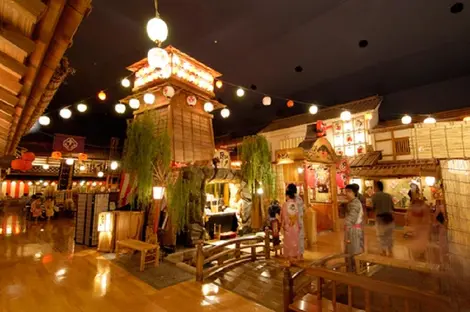 Oedo Onsen Monogatari-revives the warm baths of the Edo period.