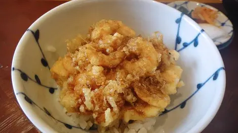 Tempura of Hiraishi restaurant.