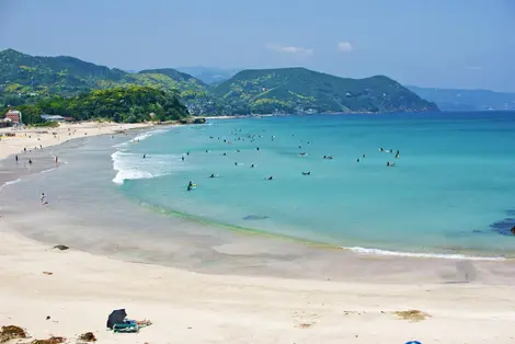 La plage de Shirahama (Péninsule d'Izu)