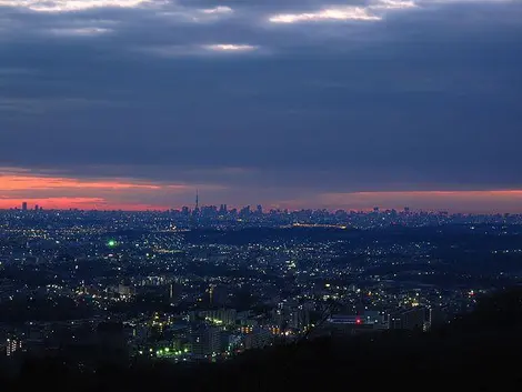 La vue sur Tokyo depuis le Mont Takao