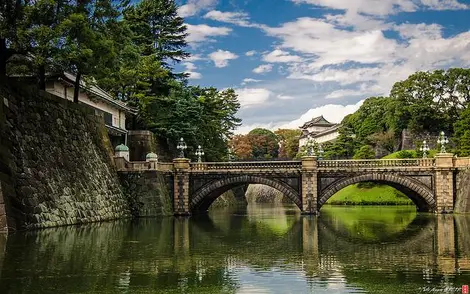 Les douves et le parc du palais impérial de Tokyo