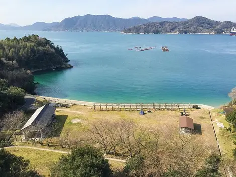 Vue d'Imabari, le terminus de la piste cyclable Shimanami Kaido (Hiroshima)