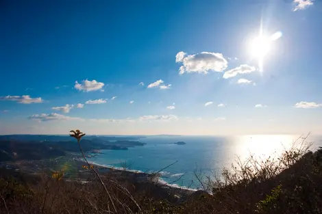 La baie de Tokyo vue depuis le mont Nokogiri