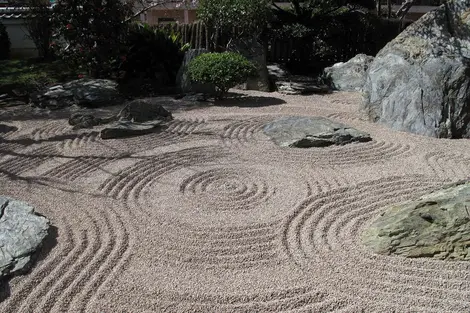 Wabi sabi is also found in the aesthetics of dry gardens