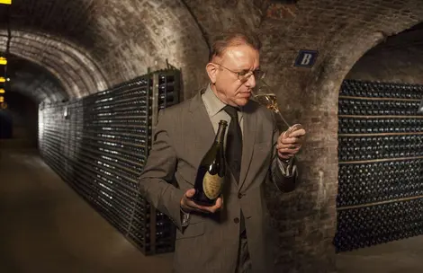 Richard Geoffroy en 2010 dans les caves de Moët & Chandon