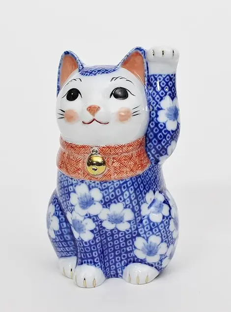 Maneki neko - - Artisanat "Seto sometsuke-yaki"