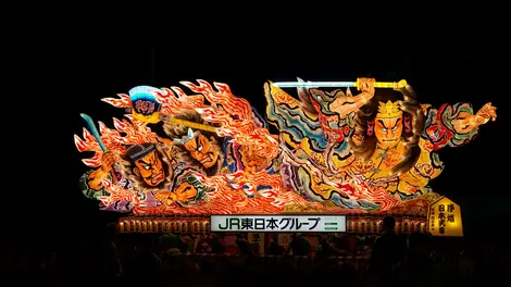 Carroza del festival Nebuta en Aomori