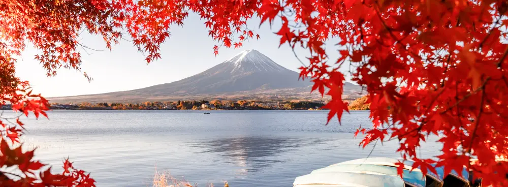 Le Mont Fuji depuis le lac Kawaguchiko
