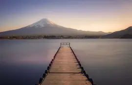 Mount Fuji at sunset